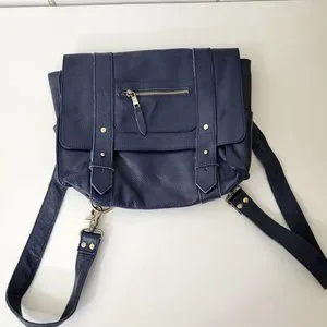 VereVerto | Bags | Vereverto Navy Blue Leather Backpack  display picture 2